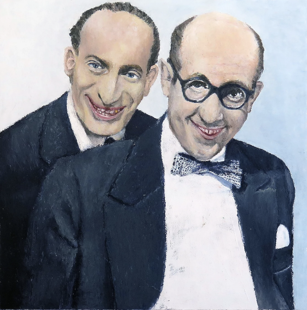 Dzigan and Shumacer, painting by Adi Kaplan and Shahar Carmel